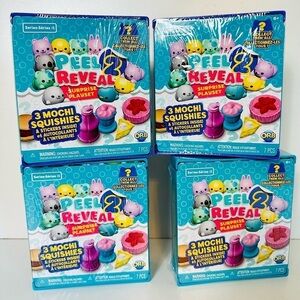 NEW! FOUR PEEL 2 REVEAL SURPRISE PLAY SETS Boys Girls Toys Kids Mochi Squishie